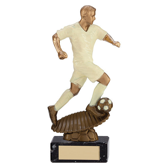 Spirit Storm Football Trophy Cream (4 Sizes to choose from)