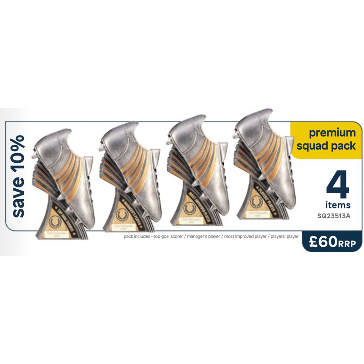 SQ23513A Squad Pack 6 Powerboot Specials Football Pack of 4